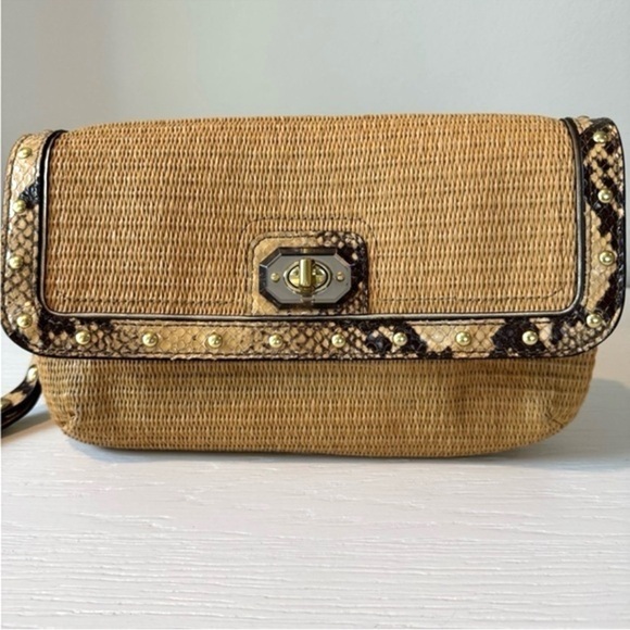 Coach Natalie Rattan Python Wristlet - Picture 6 of 7